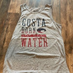 Mens Costa Gray Medium Tank Top